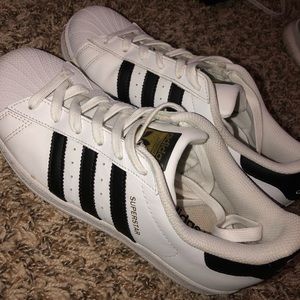 white/black original adidas superstars